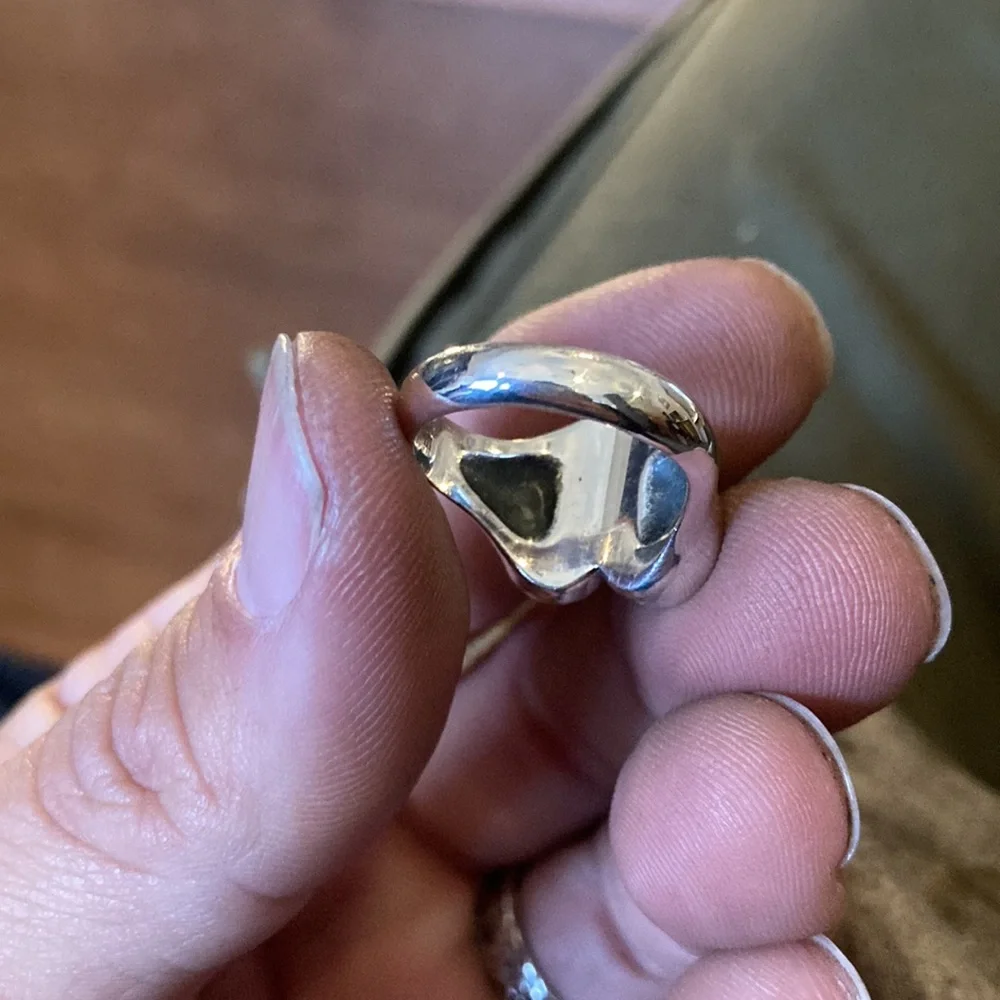 James Avery Retired Sterling Silver French Scroll Heart - Picture 5 of 5